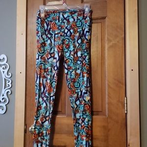 Lularoe one size abstract patterned leggings